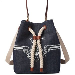 Lauren Ralph Anchor Debby II small Drawstring bag
